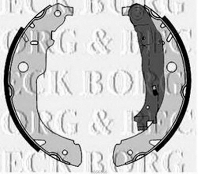 BORG & BECK bbs6366 -  Комплект тормозных колодок
